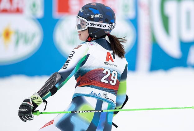 ALPINE SKIING - FIS WC Lech Zuers LECH,AUSTRIA,13.NOV.21 - ALPINE SKIING - FIS World Cup Lech Zuers, parallel giant slalom, ladies. Image shows Andreja Slokar (SLO).  GEPAxpictures xHaraldxSteiner