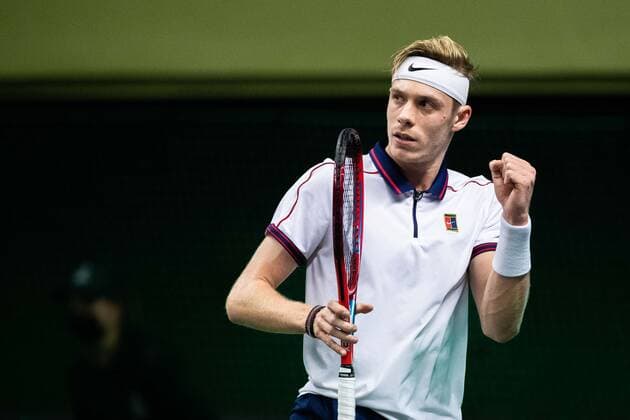 211113 Denis Shapovalov of Canada celebrates in the men s final singles match during Stockholm Open on November 13, 2021 in Stockholm. Copyright: ANDREASxLxERIKSSON BB211113AE003