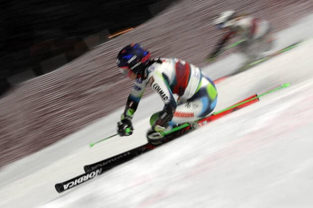 ALPINE SKIING - FIS WC Lech Zuers LECH,AUSTRIA,13.NOV.21 - ALPINE SKIING - FIS World Cup Lech Zuers, parallel giant slalom, ladies. Image shows Andreja Slokar (SLO) .  GEPAxpictures xPatrickxSteiner