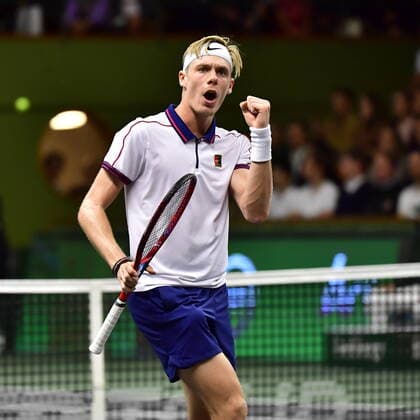 Canada s Denis Shapovalov gestures during the men s final match of the ATP, Tennis Herren Stockholm Open tennis tournament in Stockholm on November 13, 2021. STOCKHOLM Sweden TENNIS x10030x Copyright: xJonasxEkströmer TTx STOCKHOLM OPEN