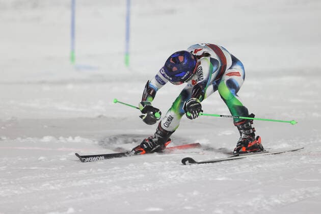 ALPINE SKIING - FIS WC Lech Zuers LECH,AUSTRIA,13.NOV.21 - ALPINE SKIING - FIS World Cup Lech Zuers, parallel giant slalom, ladies. Image shows Andreja Slokar (SLO) .  GEPAxpictures xHaraldxSteiner