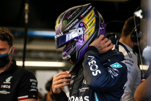 44 Lewis Hamilton (GBR, Mercedes-AMG Petronas F1 Team), F1 Grand Prix of Brazil at Autodromo Jose Carlos Pace on November 13, 2021 in Sao Paulo, Brazil. (Photo by HOCH ZWEI) Sao Paulo Brazil