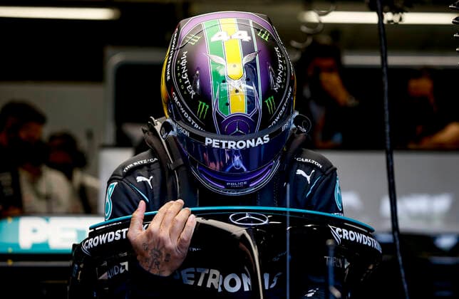 44 Lewis Hamilton (GBR, Mercedes-AMG Petronas F1 Team), F1 Grand Prix of Brazil at Autodromo Jose Carlos Pace on November 13, 2021 in Sao Paulo, Brazil. (Photo by HOCH ZWEI) Sao Paulo Brazil