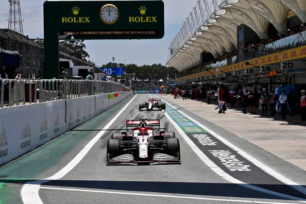 7 Kimi Raikkonen (FIN, Alfa Romeo Racing ORLEN), F1 Grand Prix of Brazil at Autodromo Jose Carlos Pace on November 13, 2021 in Sao Paulo, Brazil. (Photo by HOCH ZWEI) Sao Paulo Brazil