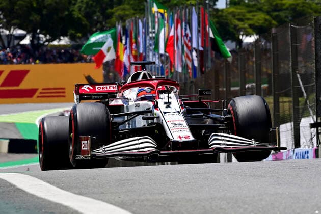 7 Kimi Raikkonen (FIN, Alfa Romeo Racing ORLEN), F1 Grand Prix of Brazil at Autodromo Jose Carlos Pace on November 13, 2021 in Sao Paulo, Brazil. (Photo by HOCH ZWEI) Sao Paulo Brazil
