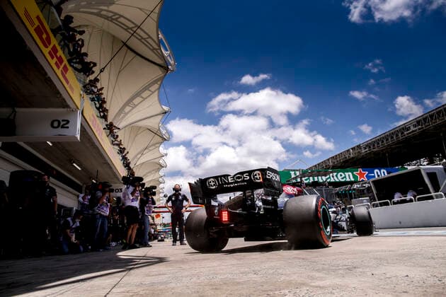 44 Lewis Hamilton (GBR, Mercedes-AMG Petronas F1 Team), F1 Grand Prix of Brazil at Autodromo Jose Carlos Pace on November 13, 2021 in Sao Paulo, Brazil. (Photo by HOCH ZWEI) Sao Paulo Brazil