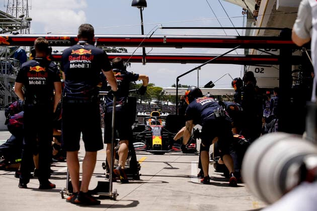 33 Max Verstappen (NED, Red Bull Racing), F1 Grand Prix of Brazil at Autodromo Jose Carlos Pace on November 13, 2021 in Sao Paulo, Brazil. (Photo by HOCH ZWEI) Sao Paulo Brazil