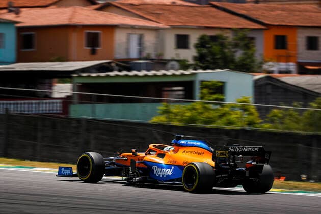 3 Daniel Ricciardo (AUS, McLaren F1 Team), F1 Grand Prix of Brazil at Autodromo Jose Carlos Pace on November 13, 2021 in Sao Paulo, Brazil. (Photo by HOCH ZWEI) Sao Paulo Brazil