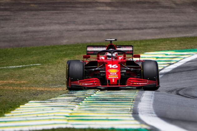16 Charles Leclerc (MON, Scuderia Ferrari Mission Winnow), F1 Grand Prix of Brazil at Autodromo Jose Carlos Pace on November 13, 2021 in Sao Paulo, Brazil. (Photo by HOCH ZWEI) Sao Paulo Brazil