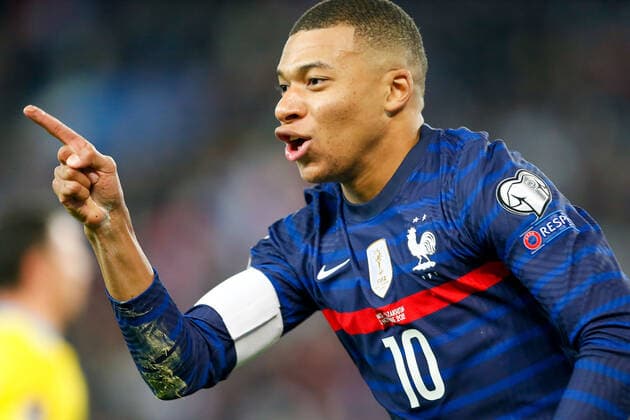 Paris, 13. November 2021, Europa WM Qualifiers Katar 2022 Frankreich - Kasachstan v.l.,Kylian Mbappe (FFF Frankreich) Torjubel, Goal celebration, celebrate the goal Copyright: AntonioxBorga