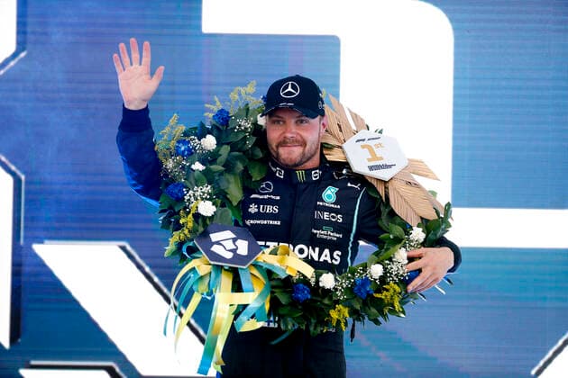 77 Valtteri Bottas (FIN, Mercedes-AMG Petronas F1 Team), F1 Grand Prix of Brazil at Autodromo Jose Carlos Pace on November 13, 2021 in Sao Paulo, Brazil. (Photo by HOCH ZWEI) Sao Paulo Brazil