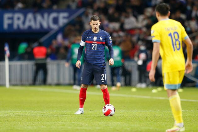 Paris, 13. November 2021, Europa WM Qualifiers Katar 2022 Frankreich - Kasachstan v.l., Lucas Hernandez (FFF Frankreich) Copyright: AntonioxBorga