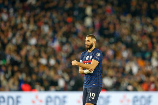 Paris, 13. November 2021, Europa WM Qualifiers Katar 2022 Frankreich - Kasachstan v.l., Karim Benzema (FFF Frankreich) Copyright: AntonioxBorga