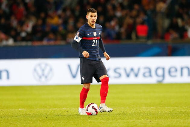 Paris, 13. November 2021, Europa WM Qualifiers Katar 2022 Frankreich - Kasachstan v.l., Lucas Hernandez (FFF Frankreich) Copyright: AntonioxBorga