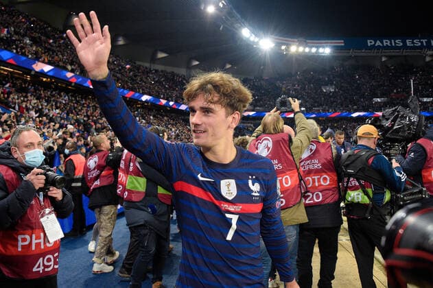Fin du match - Antoine Griezmann ( 7 - France ) - FOOTBALL : France vs Kazakhstan - Qualification coupe du monde - Paris - 13 11 2021 FedericoPestellini Panoramic 