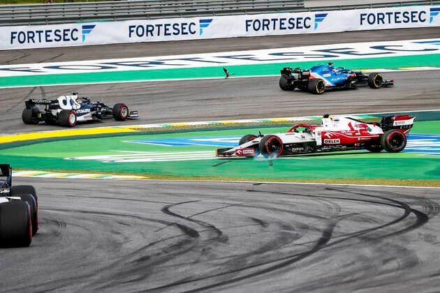 7 Kimi Raikkonen (FIN, Alfa Romeo Racing ORLEN), F1 Grand Prix of Brazil at Autodromo Jose Carlos Pace on November 13, 2021 in Sao Paulo, Brazil. (Photo by HOCH ZWEI) Sao Paulo Brazil