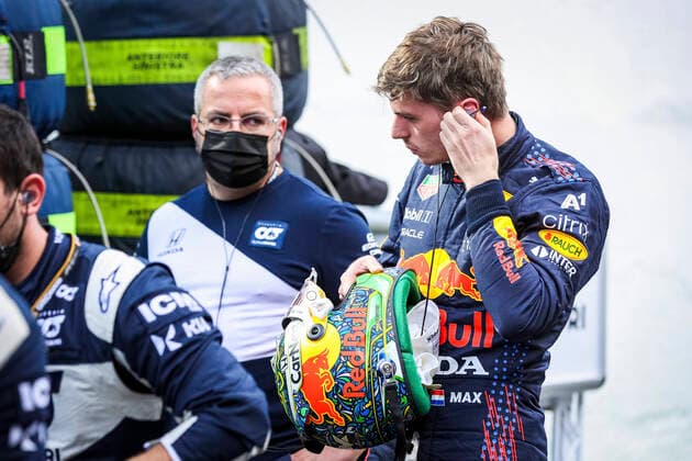 33 Max Verstappen (NED, Red Bull Racing), F1 Grand Prix of Brazil at Autodromo Jose Carlos Pace on November 13, 2021 in Sao Paulo, Brazil. (Photo by HOCH ZWEI) Sao Paulo Brazil