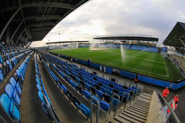 The Fa Women s Super League Manchester City Women v Chelsea FC Women Interior view of the Manchester City Academy Stadium Manchester Etihad Campus Greater Manchester United, ManU Kingdom Copyright: xConorxMolloy NewsxImagesx