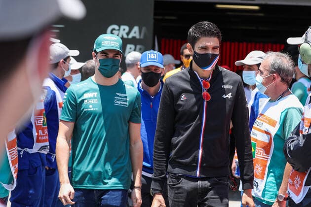 STROLL Lance (can), Aston Martin F1 AMR21, OCON Esteban (fra), Alpine F1 A521, portrait during the Formula 1 Heineken Grande Premio De Sao Paulo 2021, Sao Paulo Grand Prix, 19th round of the 2021 FIA Formula One World Championship, WM, Weltmeisterschaft from November 12 to 14, 2021 on the Interlagos Circuit, in Sao Paulo, Brazil - F1 - SAO PAULO GRAND PRIX 2021 - RACE DPPI Panoramic 00121040_AV6_5597