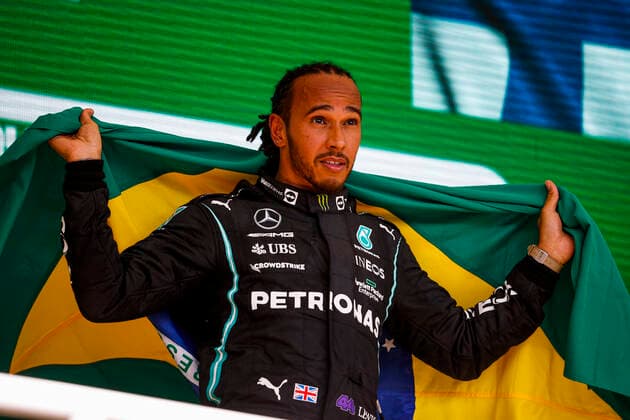 HAMILTON Lewis (gbr), Mercedes AMG F1 GP W12 E Performance, portrait during the Formula 1 Heineken Grande Premio De Sao Paulo 2021, Sao Paulo Grand Prix, 19th round of the 2021 FIA Formula One World Championship, WM, Weltmeisterschaft from November 12 to 14, 2021 on the Interlagos Circuit, in Sao Paulo, Brazil - F1 - SAO PAULO GRAND PRIX 2021 - RACE DPPI Panoramic  00121040__V2_0608.jpg