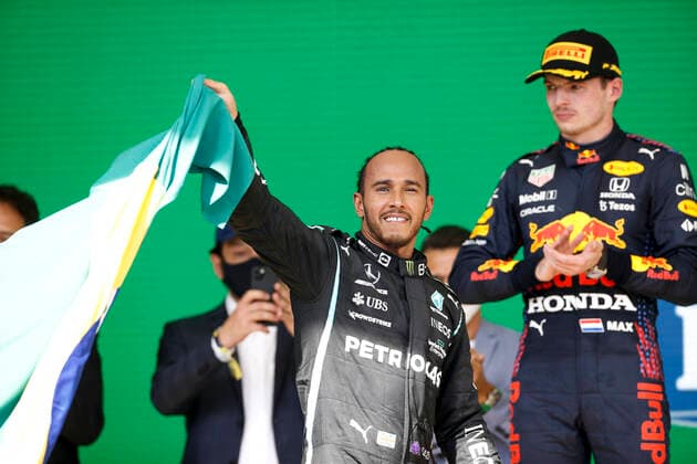 44 Lewis Hamilton (GBR, Mercedes-AMG Petronas F1 Team), F1 Grand Prix of Brazil at Autodromo Jose Carlos Pace on November 14, 2021 in Sao Paulo, Brazil. (Photo by HOCH ZWEI) Sao Paulo Brazil