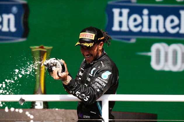 44 Lewis Hamilton (GBR, Mercedes-AMG Petronas F1 Team), F1 Grand Prix of Brazil at Autodromo Jose Carlos Pace on November 14, 2021 in Sao Paulo, Brazil. (Photo by HOCH ZWEI) Sao Paulo Brazil