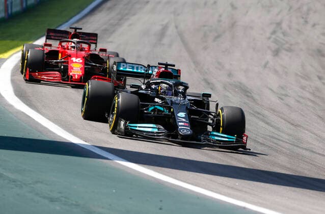 44 Lewis Hamilton (GBR, Mercedes-AMG Petronas F1 Team), F1 Grand Prix of Brazil at Autodromo Jose Carlos Pace on November 14, 2021 in Sao Paulo, Brazil. (Photo by HOCH ZWEI) Sao Paulo Brazil