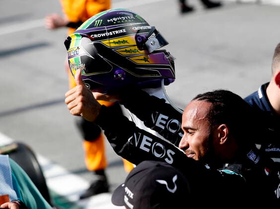44 Lewis Hamilton (GBR, Mercedes-AMG Petronas F1 Team), F1 Grand Prix of Brazil at Autodromo Jose Carlos Pace on November 14, 2021 in Sao Paulo, Brazil. (Photo by HOCH ZWEI) Sao Paulo Brazil
