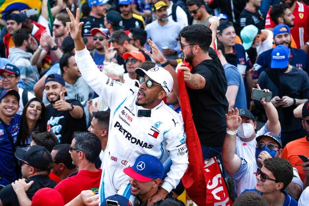 Fans, F1 Grand Prix of Brazil at Autodromo Jose Carlos Pace on November 14, 2021 in Sao Paulo, Brazil. (Photo by HOCH ZWEI) Sao Paulo Brazil