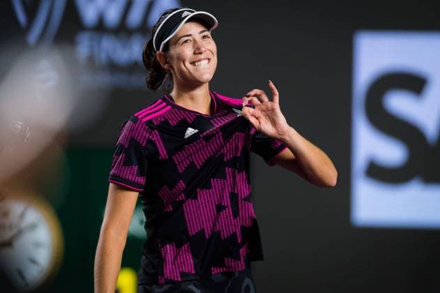 Sport Bilder des Tages Mandatory Credit: Photo by Rob Prange Shutterstock (12596810br) Garbine Muguruza of Spain in action during the third round robin match at the 2021 Akron WTA, Tennis Damen Finals Guadalajara WTA tennis tournament Akron WTA Finals, Day 5, Tennis, Panamerican Tennis Center Guadalajara, Mexico - 14 Nov 2021 Akron WTA Finals, Day 5, Tennis, Panamerican Tennis Center Guadalajara, Mexico - 14 Nov 2021  Copyright: xRobxPrange Shutterstockx 12596810br