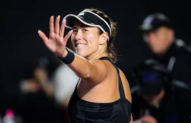 Mandatory Credit: Photo by Rob Prange Shutterstock (12596810bt) Garbine Muguruza of Spain in action during the third round robin match at the 2021 Akron WTA, Tennis Damen Finals Guadalajara WTA tennis tournament Akron WTA Finals, Day 5, Tennis, Panamerican Tennis Center Guadalajara, Mexico - 14 Nov 2021 Akron WTA Finals, Day 5, Tennis, Panamerican Tennis Center Guadalajara, Mexico - 14 Nov 2021  Copyright: xRobxPrange Shutterstockx 12596810bt