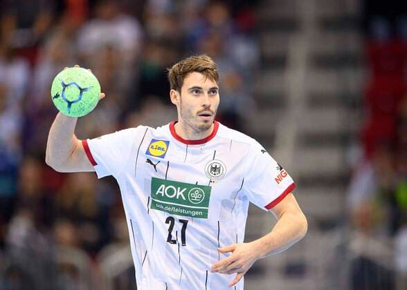 Hendrik WAGNER (GER) Aktion, Tag des Handballs, Laenderspiel der Maenner, Freundschaftsspiel, Deutschland (GER) - Portugal (POR) 30:32, am 07.11.2021 in Duesseldorf Deutschland. Â
