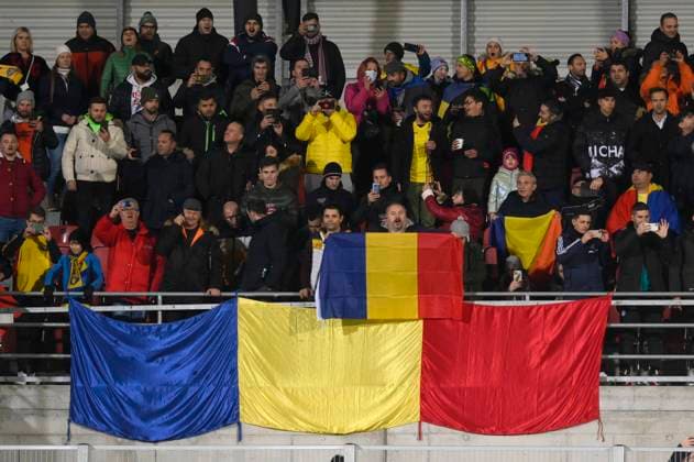 Fans Rumänien, Liechtenstein - Rumänien WM Qualifikation, Fussball, 14.11.2021