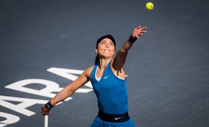 Tennis, WTA Finals in Guadalajara, Iga Swiatek - Paula Badosa Mandatory Credit: Photo by Rob Prange Shutterstock (12596813u) Paula Badosa of Spain in action during the third round robin match at the 2021 Akron WTA, Tennis Damen Finals Guadalajara WTA tennis tournament Akron WTA Finals, Day 6, Tennis, Panamerican Tennis Center Guadalajara, Mexico - 15 Nov 2021 Akron WTA Finals, Day 6, Tennis, Panamerican Tennis Center Guadalajara, Mexico - 15 Nov 2021  Copyright: xRobxPrange Shutterstockx 12596813u