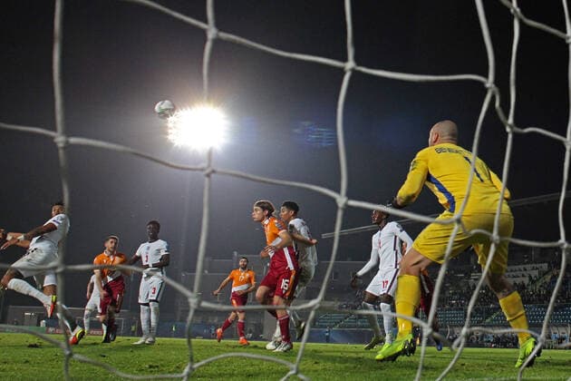 San Marino v England 2022 FIFA World Cup, WM, Weltmeisterschaft, Fussball Qualifiers Tyrone Mings of England scores his sides 8th goal during the 2022 FIFA World Cup Qualifiers Group I match at Stadio Olimpico di Serravalle, Serravalle Content Not Available For UK Newspapers Copyright: xPaulxChestertonx FIL-16117-0152