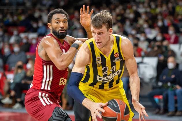 Darrun Hilliard 32 (FC Bayern), Jan Vesely 24 (Fenerbahce), FC Bayern Basketball vs. Fenerbahce Istanbul, Euroleague, 16.11.2021 Muenchen Bayern Deutschland