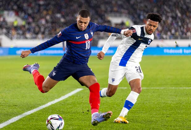 Kylian Mbappe (france) - no sales in Finland FOOTBALL : Finlande vs France - Qualification coupe du monde 2023 - 16 11 2021 JussiEskola Panoramic 