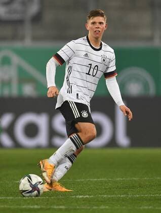 16.11.2021 - Fussball - Länderspiel - U21, U 21 EM-Qualifikation - Deutschland gg San Marino - - Finn Ole Becker (10, Deutschland ) Freisteller Einzelbild