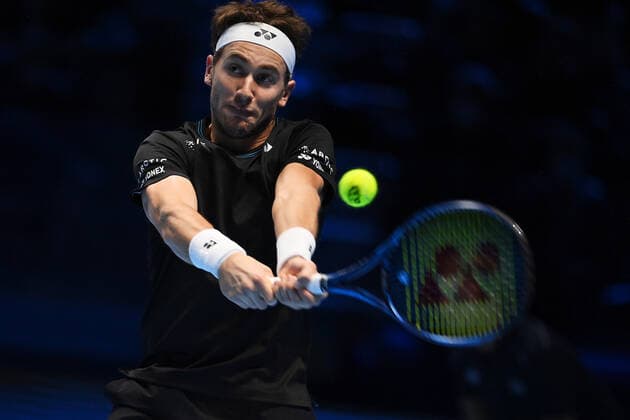 Photo Marco Alpozzi LaPresse November 17, 2021 Turin (Italy) Tennis Nitto ATP, Tennis Herren Finals - men s singles - Round Robin Cameron Norrie Vs Casper Ruud In the pic: Casper Ruud  Copyright: xMarcoxAlpozzi LaPressex