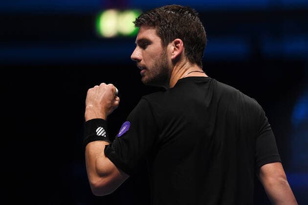 Photo Marco Alpozzi LaPresse November 17, 2021 Turin (Italy) Tennis Nitto ATP, Tennis Herren Finals - men s singles - Round Robin Cameron Norrie Vs Casper Ruud In the pic: Cameron Norrie  Copyright: xMarcoxAlpozzi LaPressex