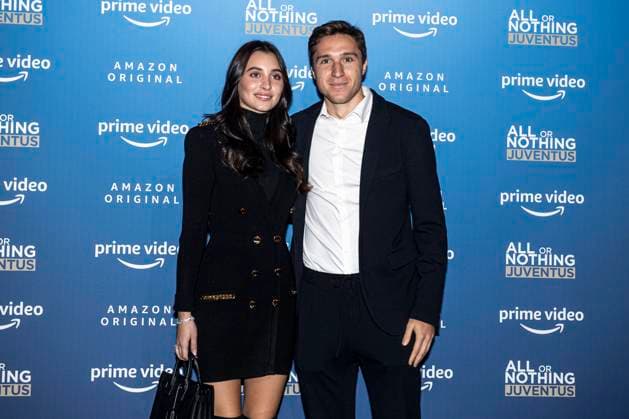 All Or Nothing: Juventus - Amazon Premiere Benedetta Quagli and Federico Chiesa pose during the photo call of the new Amazon Prime Video show All or Nothing: Juventus premiere. Turin Italy Copyright: xNicolòxCampox