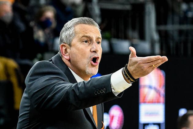 GER, EuroCup, ratiopharm Ulm vs Promitheas Patras 17.11.2021, ratiopharm arena, Neu-Ulm, GER, EuroCup, ratiopharm Ulm vs Promitheas Patras, im Bild Ilias Zouros (Patras)