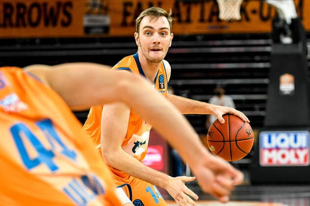 GER, EuroCup, ratiopharm Ulm vs Promitheas Patras 17.11.2021, ratiopharm arena, Neu-Ulm, GER, EuroCup, ratiopharm Ulm vs Promitheas Patras, im Bild Philipp Herkenhoff (Ulm, 14)