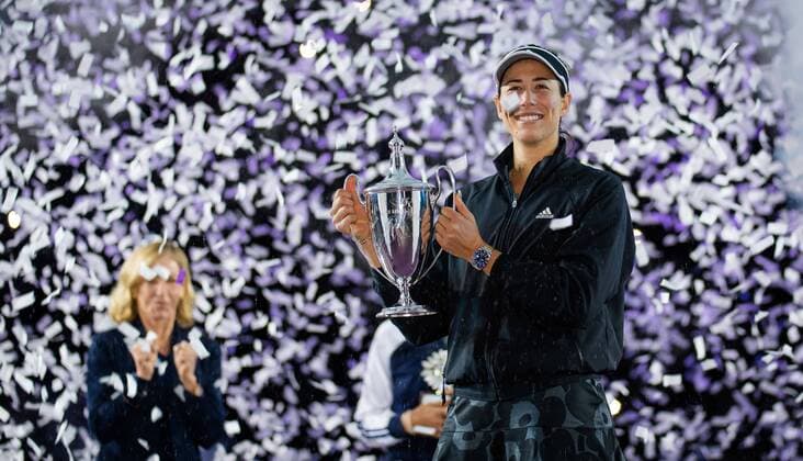 Bilder des Jahres 2021, Sport 11 November Sport Themen der Woche KW46 Sport Bilder des Tages Mandatory Credit: Photo by Rob Prange Shutterstock (12596816au) Garbine Muguruza of Spain with the champions trophy after winning the final of the 2021 Akron WTA, Tennis Damen Finals Guadalajara WTA tennis tournament Akron WTA Finals, Day 8, Tennis, Panamerican Tennis Center Guadalajara, Mexico - 17 Nov 2021 Akron WTA Finals, Day 8, Tennis, Panamerican Tennis Center Guadalajara, Mexico - 17 Nov 2021  Copyright: xRobxPrange Shutterstockx 12596816au
