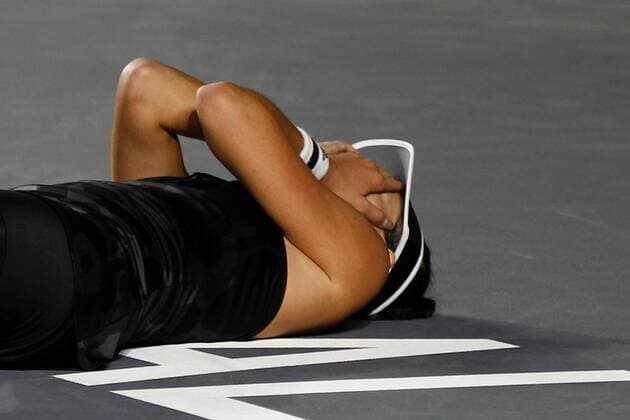 Spanish Garbine Muguruza celebrates after winning the Akron WTA, Tennis Damen Finals tournament, in Guadalajara, Mexico, 17 November 2021. Akron WTA Finals !ACHTUNG: NUR REDAKTIONELLE NUTZUNG!  Copyright: xFranciscoxGuascox AMDEP3661 20211118-5ea51732548caa2c212e18474fd37472b8d5d59e