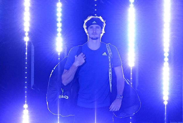 Italy Tennis ATP, Tennis Herren Finals Zverev - Hurkacz 6698939 18.11.2021 Germany s Alexander Zverev arrives for the group stage singles tennis match of the ATP Finals against Poland s Hubert Hurkacz at the Pala Alpitour venue in Turin, Italy. Alexey Filippov Sputnik Turin Italy  Copyright: xAlexeyxFilippovx