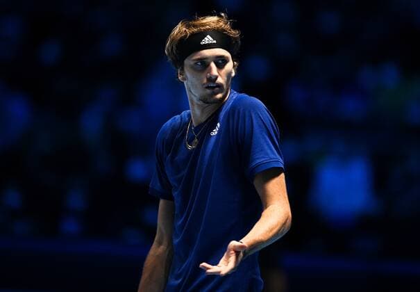 Italy Tennis ATP, Tennis Herren Finals Zverev - Hurkacz 6698957 18.11.2021 Germany s Alexander Zverev reacts during the group stage singles tennis match of the ATP Finals against Poland s Hubert Hurkacz at the Pala Alpitour venue in Turin, Italy. Alexey Filippov Sputnik Turin Italy  Copyright: xAlexeyxFilippovx
