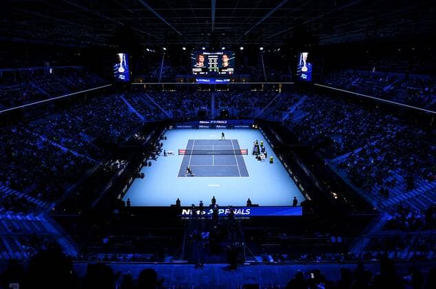 Italy Tennis ATP, Tennis Herren Finals Zverev - Hurkacz 6698975 18.11.2021 Germany s Alexander Zverev and Poland s Hubert Hurkacz are seen during the group stage singles tennis match of the ATP Finals at the Pala Alpitour venue in Turin, Italy. Alexey Filippov Sputnik Turin Italy  Copyright: xAlexeyxFilippovx