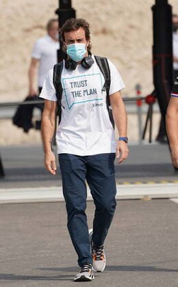 Formula 1 Ooredoo Qatar Grand Prix 2021 18.11.2021, Losail International Circuit, Doha, Formula 1 Ooredoo Qatar Grand Prix 2021 ,im Bild Fernando Alonso (ESP), Alpine F1 Team