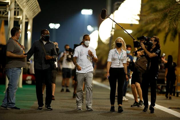 44 Lewis Hamilton (GBR, Mercedes-AMG Petronas F1 Team), F1 Grand Prix of Qatar at Losail International Circuit on November 18, 2021 in Doha, Qatar. (Photo by HOCH ZWEI) Doha Qatar